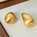 Ilona Teardrop Heart Vintage 18k Gold-plated Stud Earrings Stainless Steel Fashionable Women's Jewelry