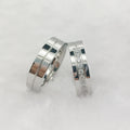 High Quality Never Fade Handmade Wedding Rings Sets for Men and Women Silver White Gold Stainless Steel Jewelry Couples Ring