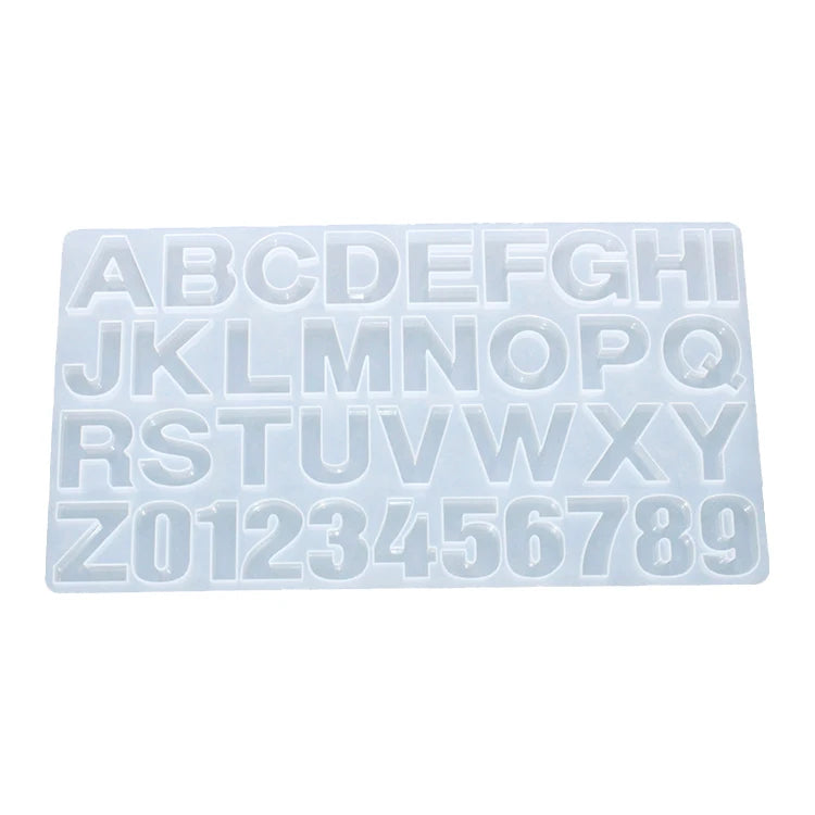 Promotional Letter Mold Silicone Resin Custom Alphabet Mold for Business Giveaway