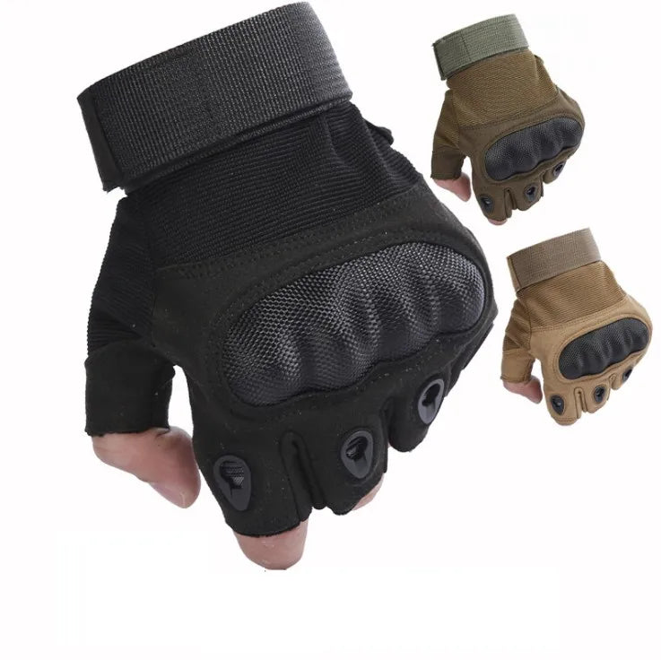 Outdoor Sports Motorcycle Tactical Fingerless Riding Gloves