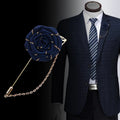 Camellia Handmade Rose Brooch Cloth Flower Charm Brooch Men's and Women's Suit Dress One Line Pin Brooches Wholesale Zhejiang