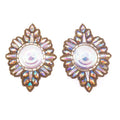 clear AB Resin Diamond Shape Iron on Appliques Hot Fix Colorful Gems Stone Appliques for Carnival Costumes Decoration