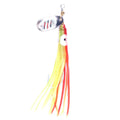Wholesale SP026 5cm 7.5g Metal Spinner Baits Spoon Fishing Lures with Soft Octopus Skirts