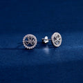 Wholesale Earrings Jewelry Rhodium Plated Cubic Zirconia Love Heart Stud Earring 925 Sterling Silver Fine Jewelry Earrings