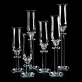 GJ-CH05-1 Wholesale Crystal Candelabra Wedding Glass Candlestick Set of 6 Glass Candle Holder Candlesticks for Home Wedding