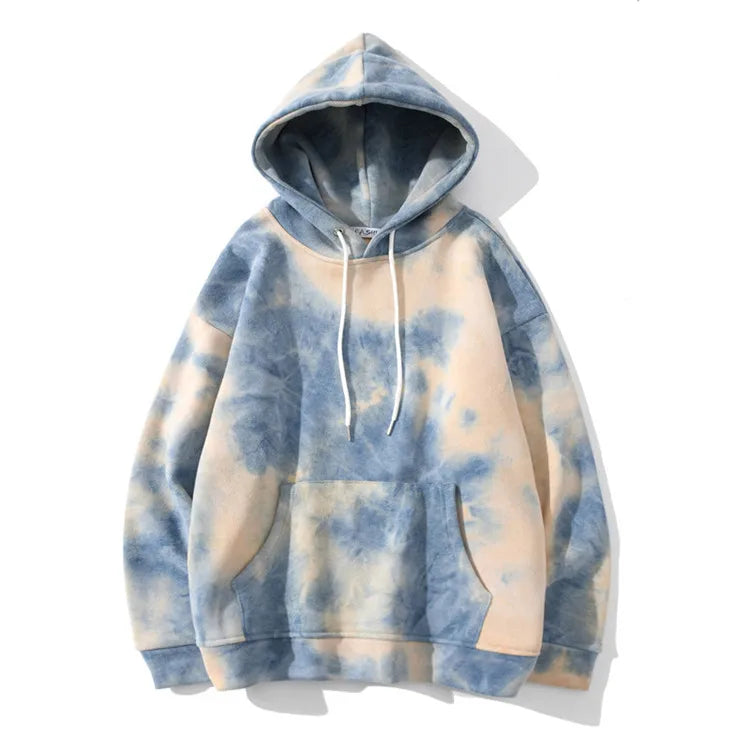 Hot Sale Popular Breathable Long-sleeved Unisex Pullover Tye Dye Hoodies