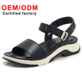 Hot Selling Women's Summer New Color Matching Leisure Sports Comfortable Thick Bottom Large Size Sandals Fashion Shoes Women