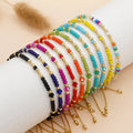 Go2boho Colorful Fashion Chic 18K Gold Plated Seed Bead Friendship Women Bracelets Happy Holiday Gift for Her Boho Jewelry