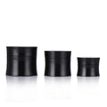 15g 30g 50g Black PP Plastic Pot Empty Elegant Tight Waist Design Cosmetic Gel Packaging Refillable Bottle Cream Jar Container