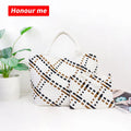 Hot Commodity Good Quality Neoprene Woven Bag Designer Luxury Waterproof Handbag Beach Handmade Tote Weave Bag for Women