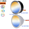 Cri95 Benory 24v Loxone Tunable White Led Spot 2000-6000K CCT Pwm Dimmable Dmx GVS Knx Dali Zigbee Thin Recessed Mini Spotlights