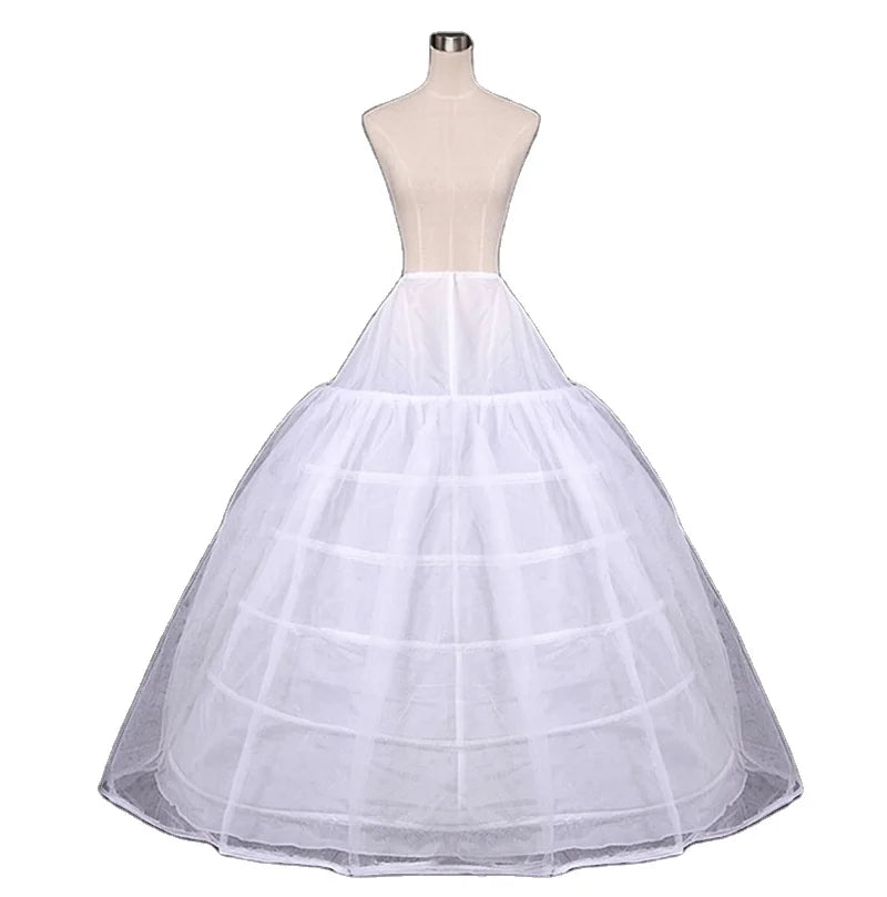 AL0712 Goods Plus Size Wedding Dress Bride Petticoat 2-Layer Crinoline with 6 Hoops and 2-Yarn Underskirt Quality Petticoats