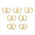 Jinxiuxing 24k Gold Plated Huggie Earrings Fashionable Solid Screw-shaped Earring Hoops Wholesale Brass Jewelry for Women