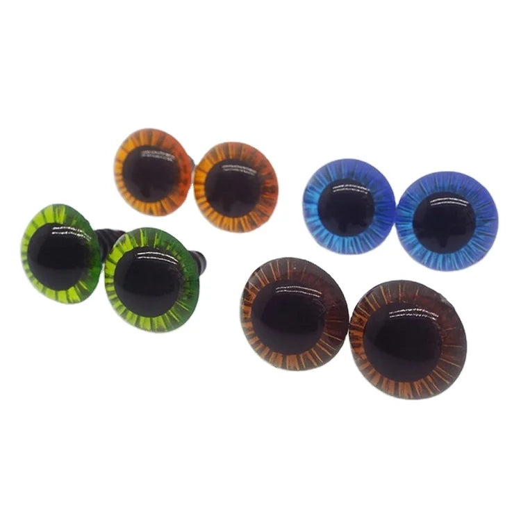 Wholesale Doll Parts Handicraft DIY Plastic Crystal Glitter Safety Eyes for Stuffed Animal Toys