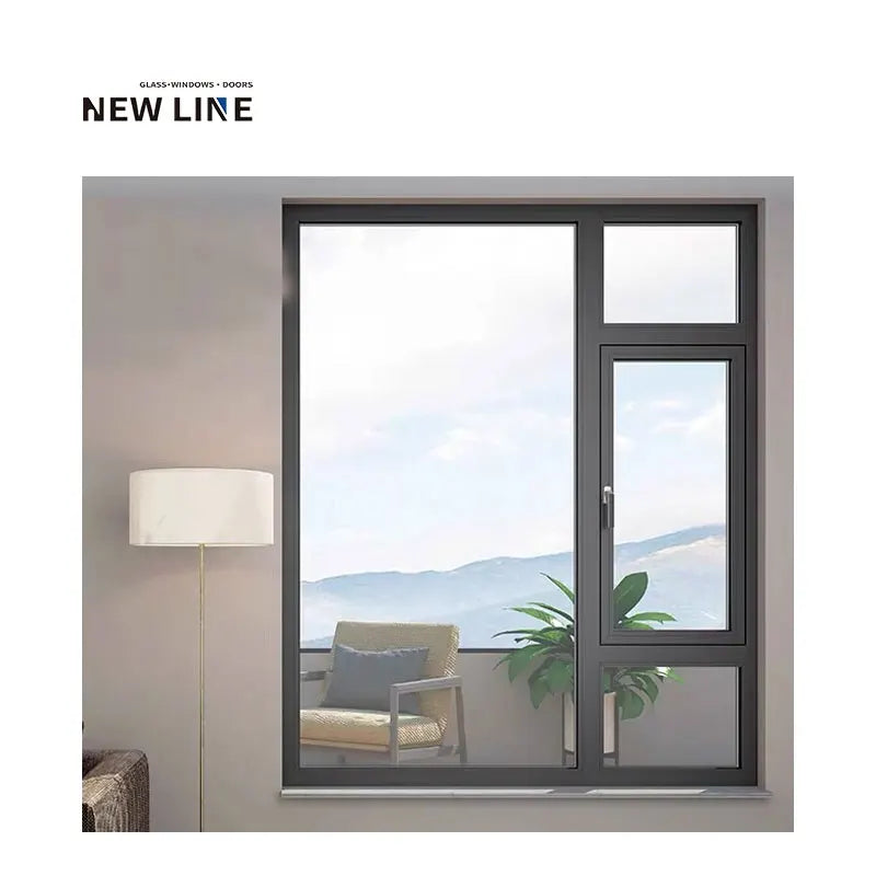 2025 UPVC Aluminum Window Profile Tempered Glass Casement Window Door Household Products Manufacturer Doors & Windows
