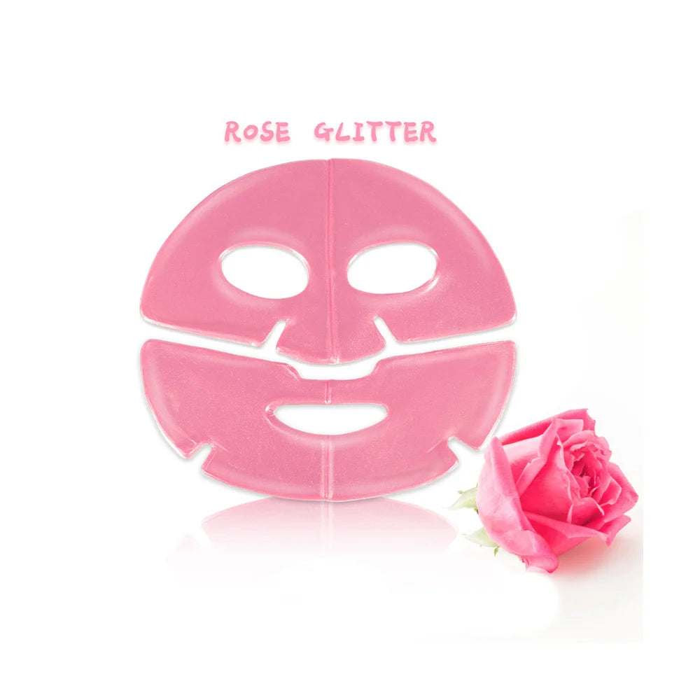 Wholesale Organic Hydrating Nourishing Brightening Shrink Rose Petal Nourishing Gel Face Masks