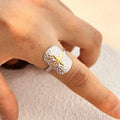 Unisex Minimalist Fashionable Stainless Steel Open Cross Rings No Tarnish Jewelry Gift Wholesale