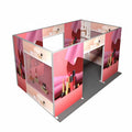 Portable Seg Alu  Advertising Fashion Display Stand Banner Trade Show Exhibition Standard 10ft  Trade Show Booth