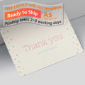 A5 Custom Glossy Gift Card Flyer Hangtag for Restaurant