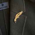 Fashion Luxury Wheat Ears Shape Brooches Women Brooches Hijab Brooch