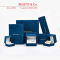 Modern Style Velvet Luxury High-End Jewelry Box Custom Logo TUV Certified Packaging for Engagement Rings Bracelets Necklaces