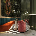 Modern commercial restaurant furniture booth banquet seating furniture for restaurant cafe