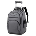 New High Capacity Waterproof Rolling Wheeled Laptop Backpack Travel Backpack Wheel Trolley Backpack