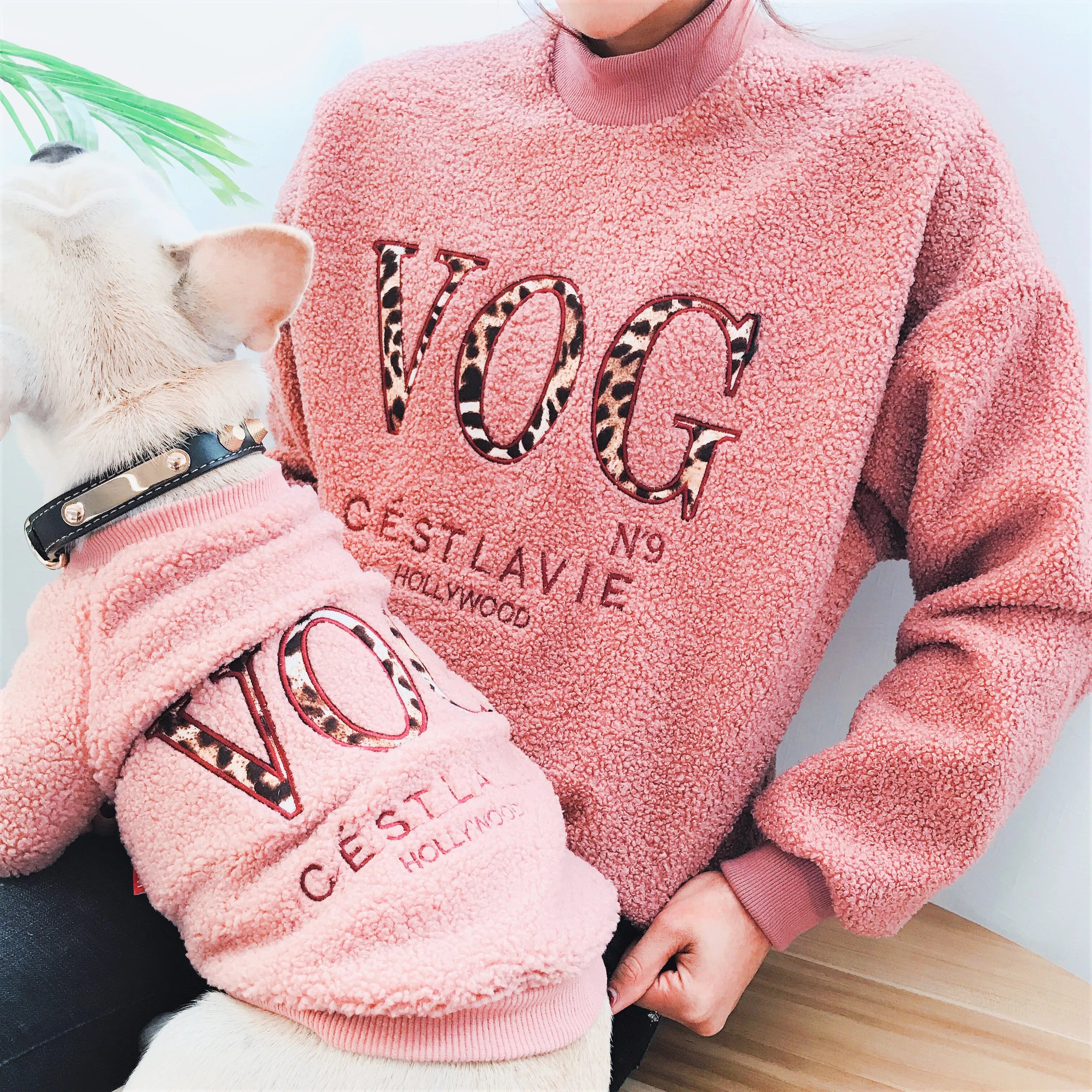 Wholesale Winter Warm Dog and Me Jumper Outfit Matching Human Set
