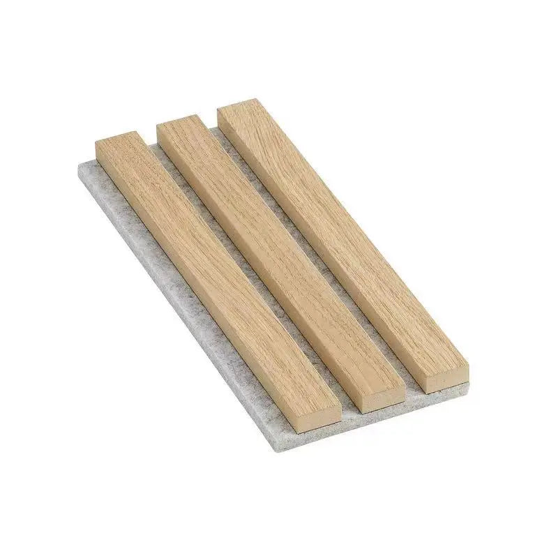 Hotel Modern Interior Decoration Akupanel Acoustic Wood Wall Panel Design Walnut Slat Wall Grey Oak Slat Wall Panel