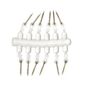 Selco Metal Bait Spike Carp Fishing Hook Bait Sting Boilie Pin with Clear Rubber Corn Ronnie Hair Rig STEEL STING WITH SILICONE