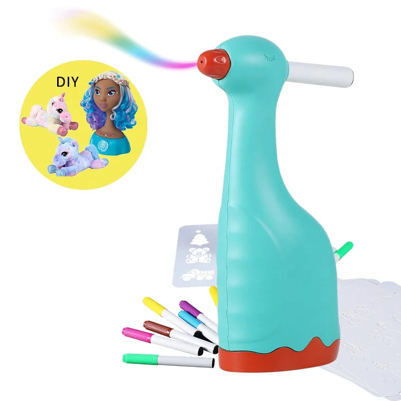 Fun and Art Magic Color Changing air Marker Pen Air Brush Studio Airbrush Set