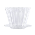 Customizable Logo Portable Clear Coffee Maker Glass Dripper Pour Over Cup Set Premium Coffee Filters