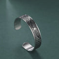 Tree of Life Bangle Wicca Amulet Vintage Nordic Runes Celtics Knots Stainless Steel Jewelry Bangle Gift for Men Boyfriend