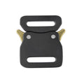 Custom Logo 26mm Eco-friendly Zinc Alloy Plate Buckle Quick Release Tactical Trigger Belt Buckles for Webbing Black Customizable