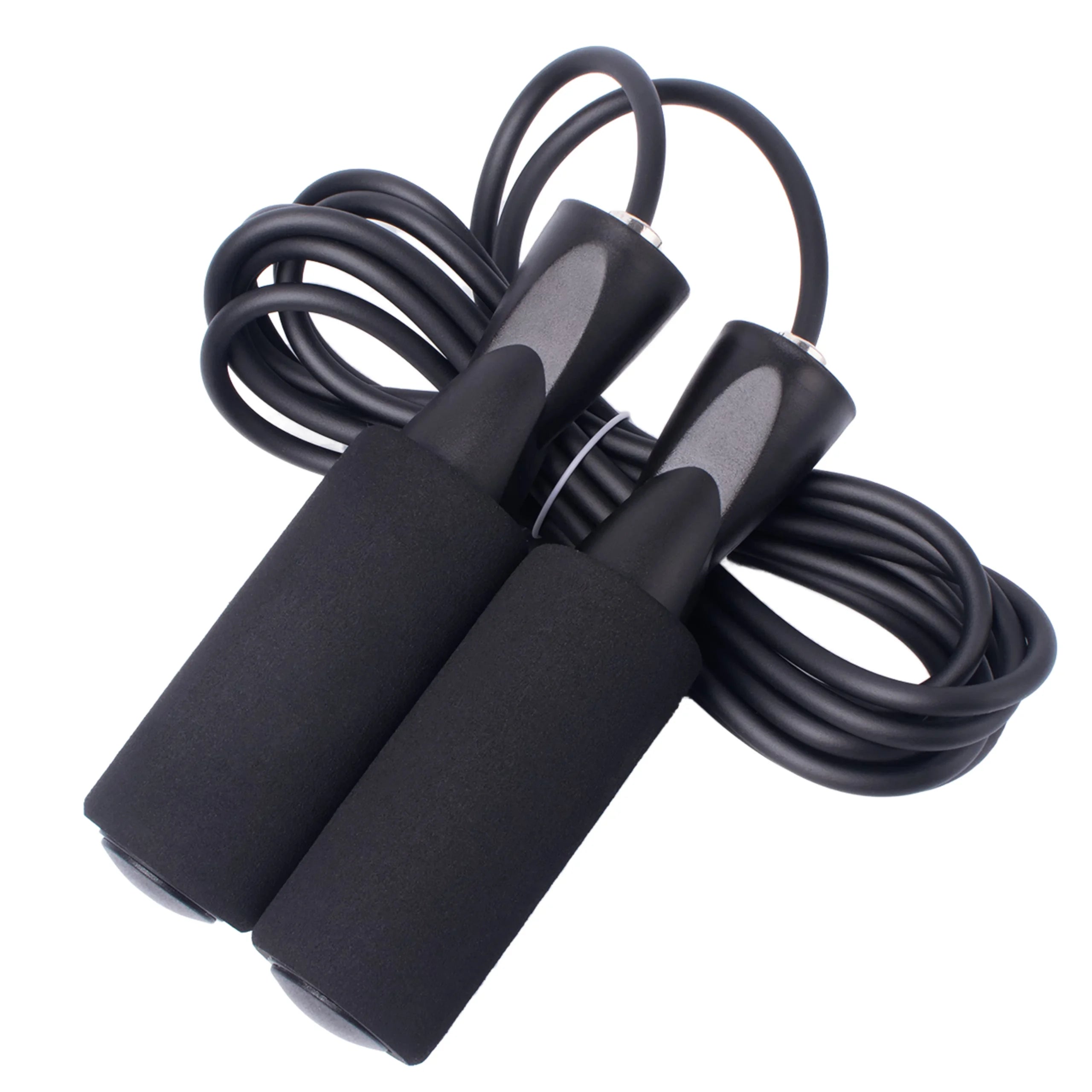 Home Fitness PVC Yoga Exercise Single Skip Rope Lightweight Jump Rope With Foam Handle