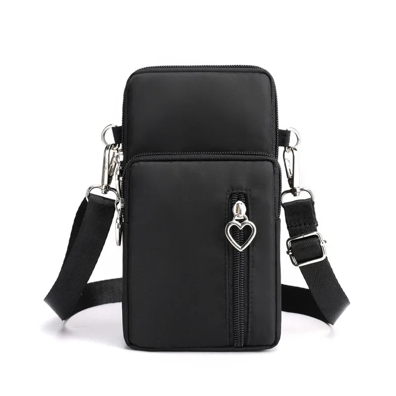 Custom Logo Fashion Cell Phone Small Crossbody Bags Shoulder Pocket Wallet Pouch Mobile Phone Bag Case with Neck Strap Phone Bag