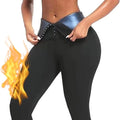 Women's Waist Trainer Shaper Sweatsuit Sauna Sweat Shapewear Leggings Pants for Workout Gym Yoga Body Slimming Exercise Fitness
