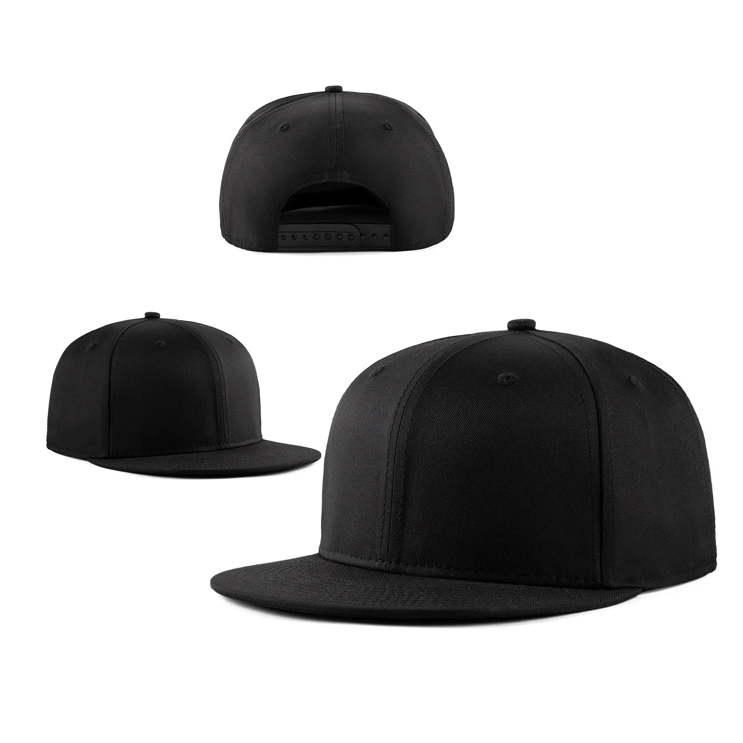 Blank Promotional Hats Custom Flat Brim Plain Snapback Caps Sports Hats Wholesale Hip Hop Caps for Men Women