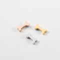 Popular Wholesales Fashion Dog Bone Charms Stainless Steel Rose Gold Plated Jewelry Pendant