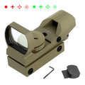 Mzj Optics 1X22X33mm Red Dot Sight Scope with 4 Reticle Red Green Dot Reflex Sight Tactical Laser Model for Hunting