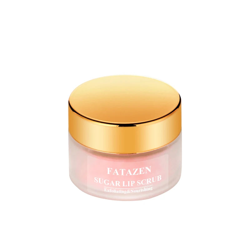 FATAZEN Private Label Wholesale Natural Vegan Sugar Jojoba Oil Strawberry Lip Scrub Vendor Custom Lip Scrub