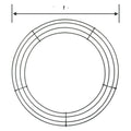 12 Inches Round Floral Wreath Frame Green Wire Wreath Forms for Door Decoration