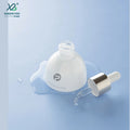 Wholesale Screen Printed Delicate 15ml 30ml Glass Bottom Eye Dropper Bottle Aluminum+Plastic Collar for Skin Care Serum Facial