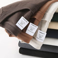Men's 100% Cotton 320 Grams O-Neck Heavyweight Short Sleeve Regular Fit Solid Dobby Fabric Vintage Style Anti-Pilling