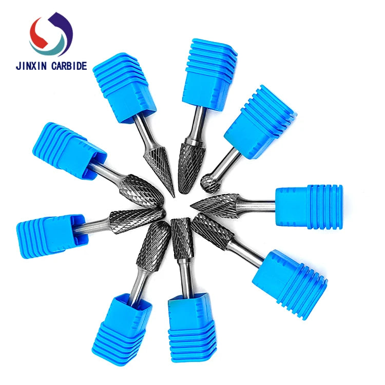 Wholesale OEM Customizable Double Cut-Edge Solid Tungsten Carbide Burr Rotary File Diamond Metal Die Grinder Bits Drilling Tool