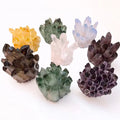 Healing Crystal Stone Natural Clear Quartz Cluster Point Druzy Chakra Reiki Specimen Mineral Collection Decor Gift