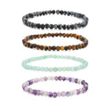 Luxury Grade AB+ Tiger Eye Bracelet Fengshui Natural Stone Beads Mens Bracelet 4MM Healing Crystal Stretch Beaded Bracelet Women