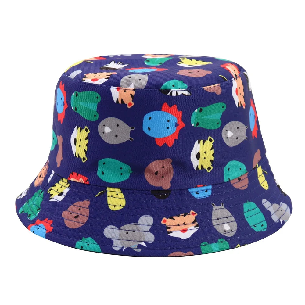 2024 Canada Boonie Argentina Spring Kids-bucket-hats Customized American Reversible Bucket Cap Hat