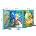 Magnetic Jigsaw Puzzles for Kids Ages Puzzles Tri-Fold Magnetic Combination Book Educational Toys Gift for Toddlers Boys Girls
