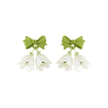 Pendiente Summer S925 Silver Needle Sweet Tulip Flower Earrings for Women 2022 New Bowknot Jewelry Stud Earrings